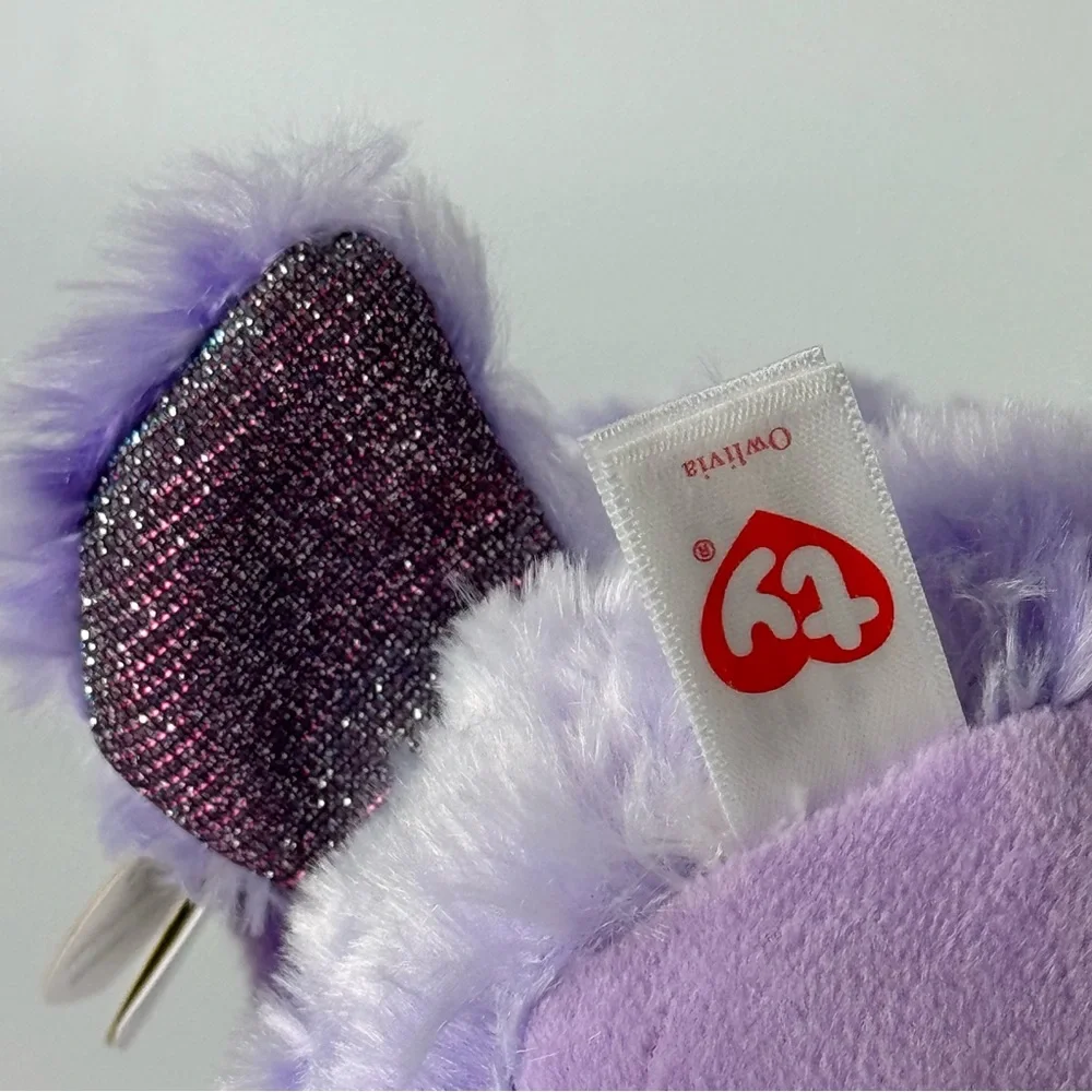 Ty Beanie Boos Owlivia the Purple Owl 5”
